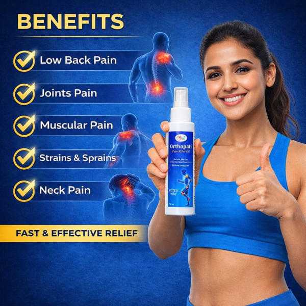Orthopati Pain Killer Oil – Fast Relief for Joint & Muscle Pain (100ml)