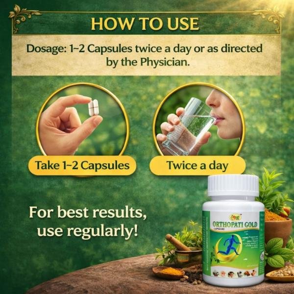 Orthopati Gold Capsules – Ayurvedic Joint Pain Relief Formula